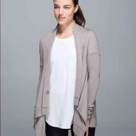 Lululemon Wrap it Up Sweater Beige - Picture 2 of 6